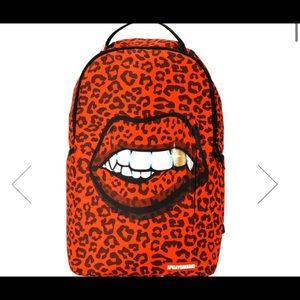 SPRAYGROUND RED LEOPARD LIPS Backpack